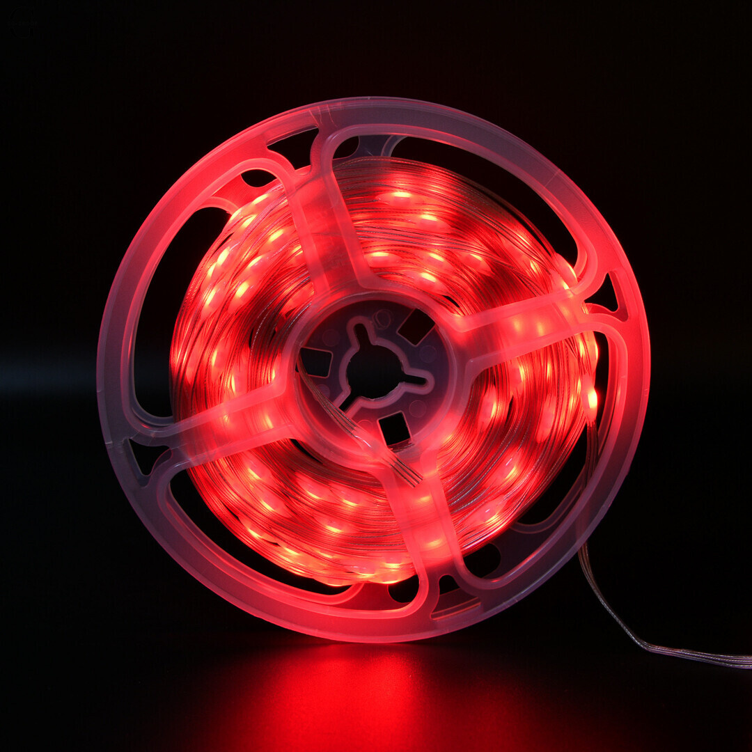 Світлодіодна гірлянда-стрічка RGB — 10 метрів, 100 діодів, USB (без адаптера), пульт + мобільний додаток